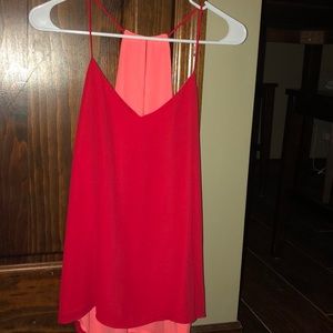 Reversible (red/pink) blouse